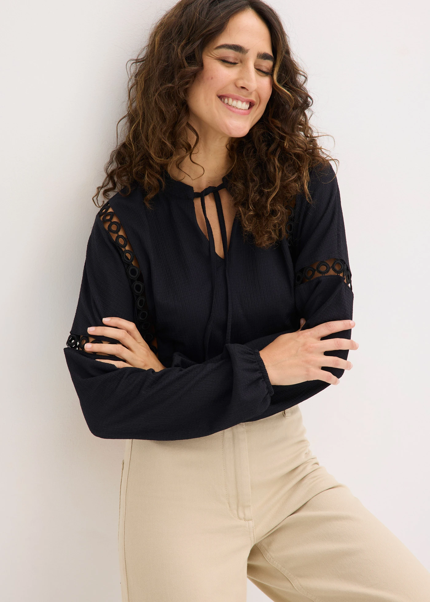 Longsleeve • zwart • bonprix online shop