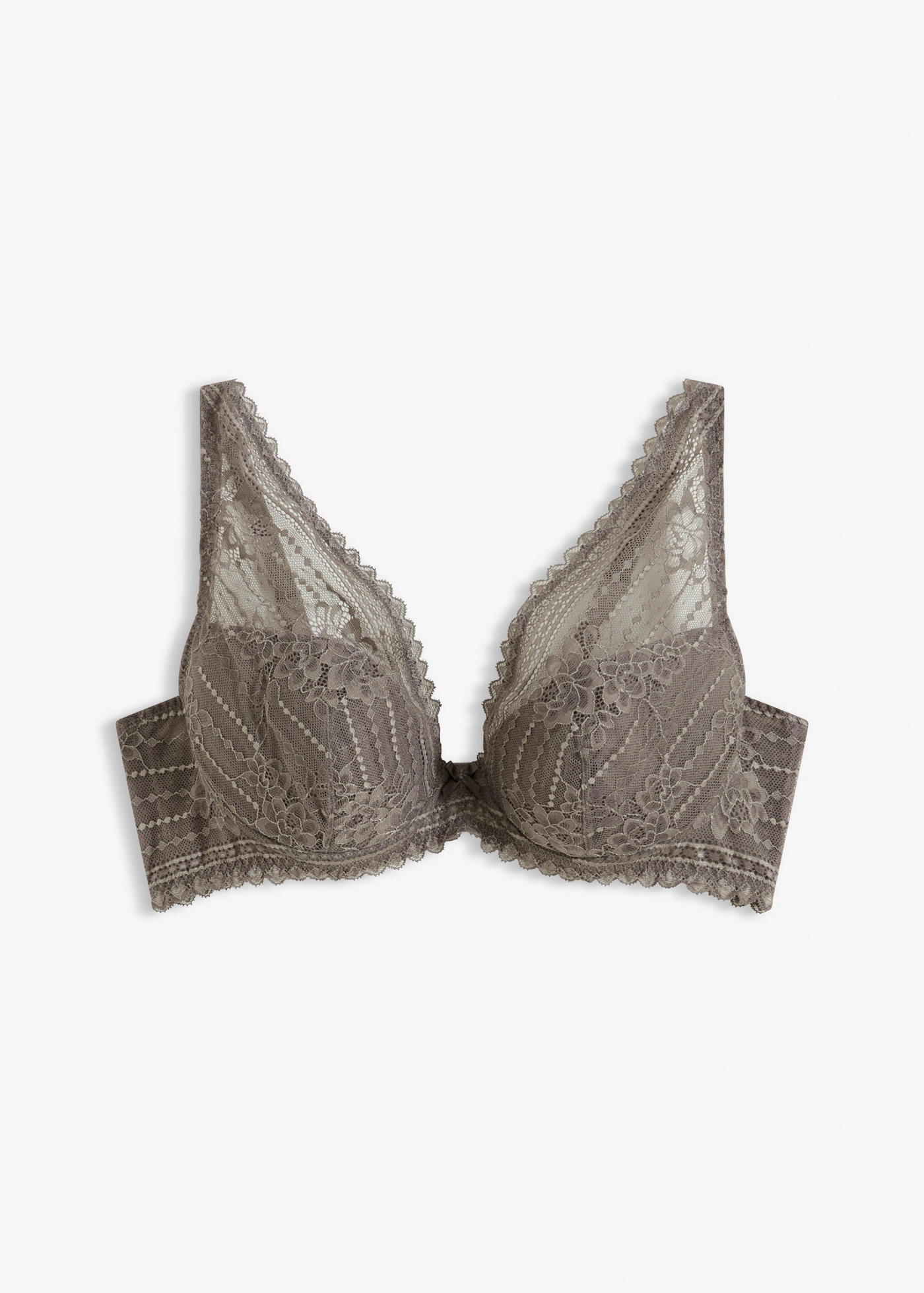 Soutien-gorge à coques en dentelle délicate • gris granit • Boutique bonprix