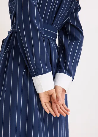 Blousejurk • donkerblauw/wit gestreept • bonprix online shop