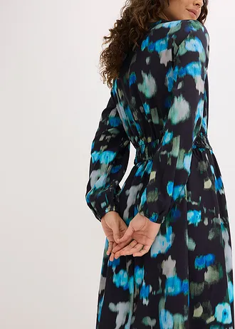 Midi jurk • zwart gebloemd • bonprix online shop