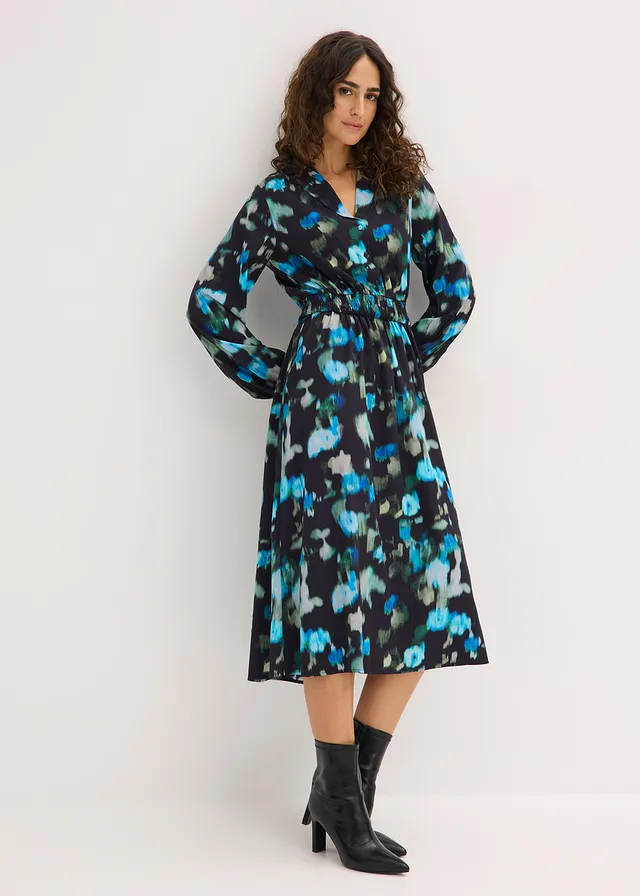 Robe midi • noir floral • product-page.page-title-suffix