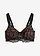 Soutien-gorge minimiseur à bretelles rembourrées, Couleur: noir-marron clair