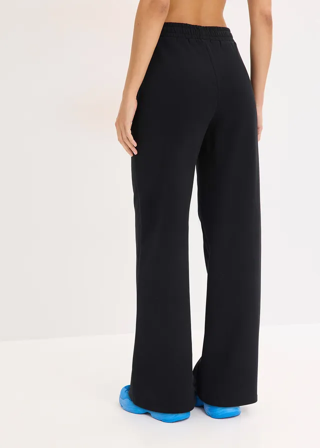 High waist joggingbroek van biologisch katoen • zwart • product-page.page-title-suffix