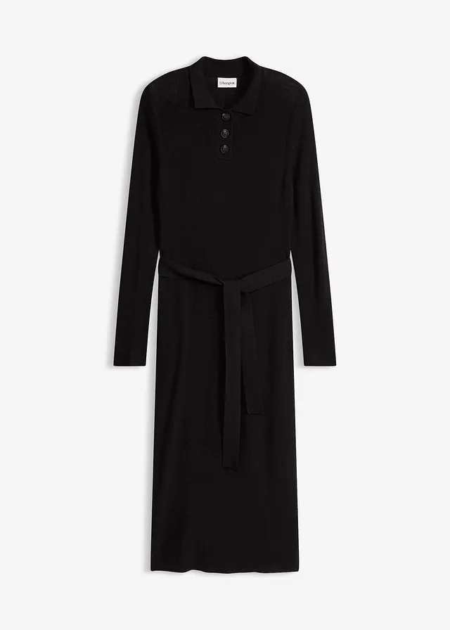 Robe en maille côtelée