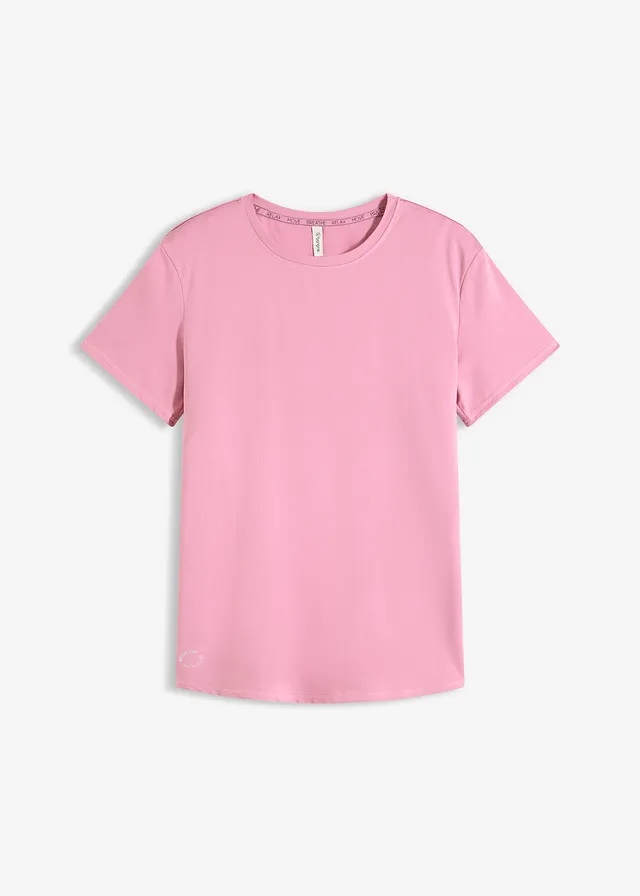 T-shirt de sport large et texturé, Couleur: mauve