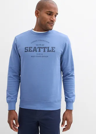 Mikina (2 ks) z čistej bio bavlny • džínsovo modrá+tmavomodrá • obchod bonprix