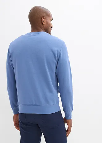 Sweater van biologisch katoen (set van 2), Kleur: jeansblauw+donkerblauw