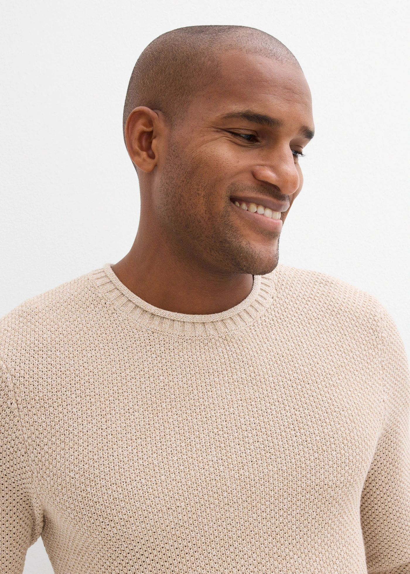 Trui met gerecycled katoen • beige gemêleerd • bonprix online shop