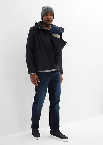 3-in-1 draagjas voor heren met draagfunctie aan de voor- en achterkant • zwart • bonprix online shop