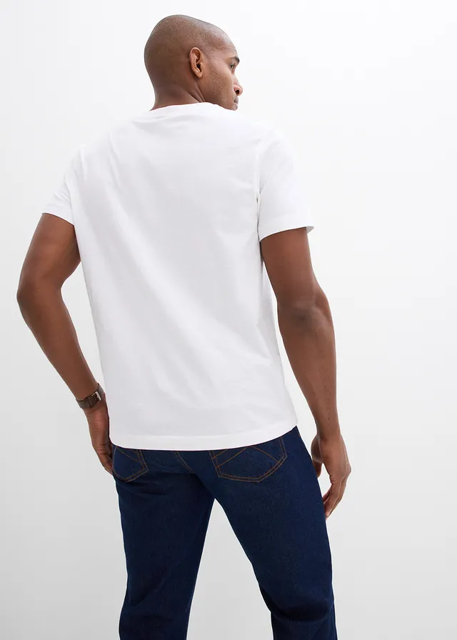 Tricou (set/3 buc.) • alb+alb+alb • magazin bonprix