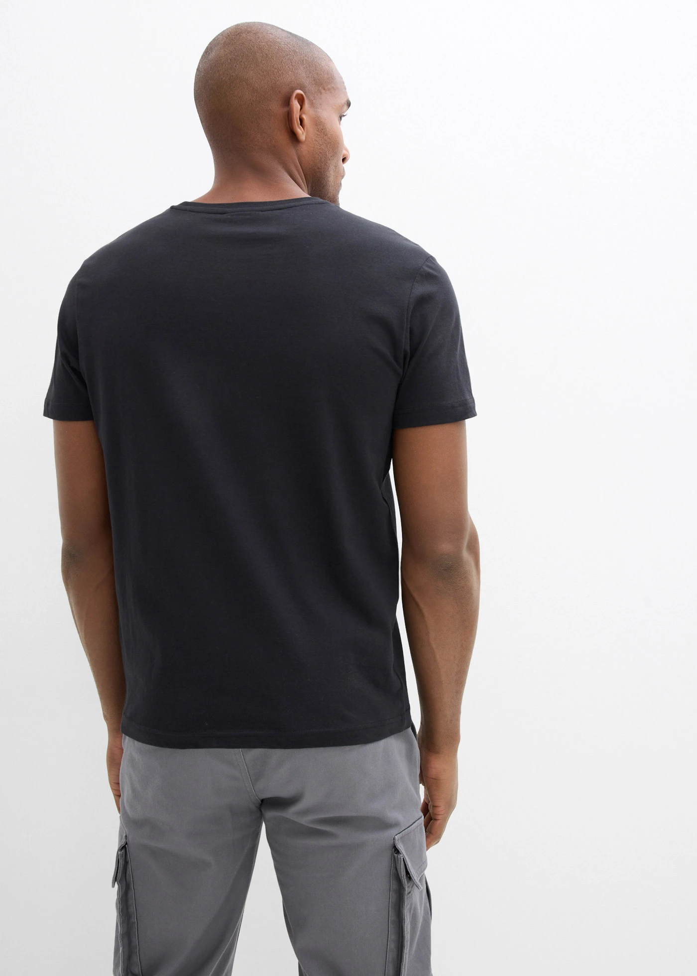 Tricou (set/3 buc.) • negru • magazin bonprix