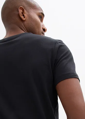 T-shirt (set van 3) • 3x zwart • bonprix online shop