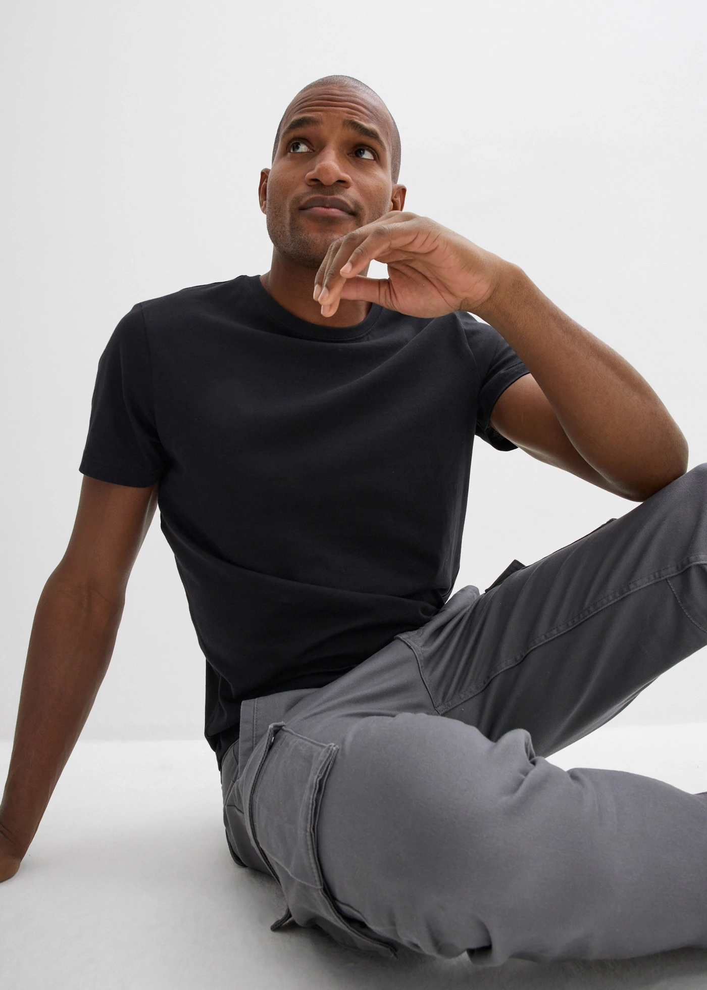 Tricou (set/3 buc.) • negru • magazin bonprix