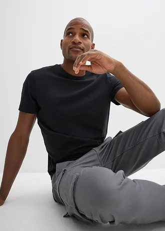 Tricou (set/3 buc.) • negru • magazin bonprix