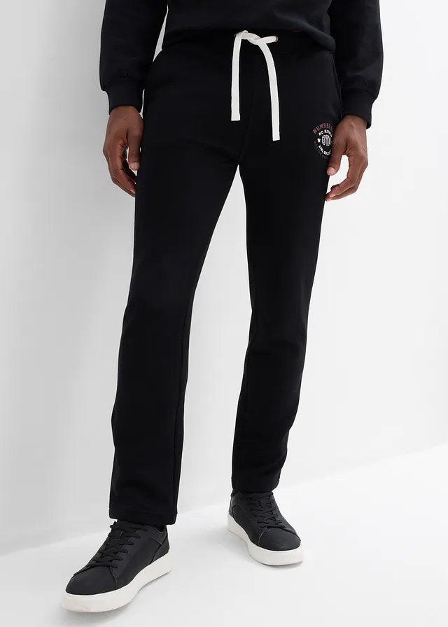 Pantaloni de jogging cu detalii sport • negru • magazin bonprix