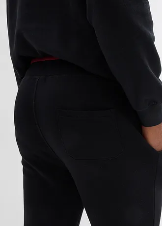 Joggingové kalhoty se sportovními detaily • černá • bonprix obchod