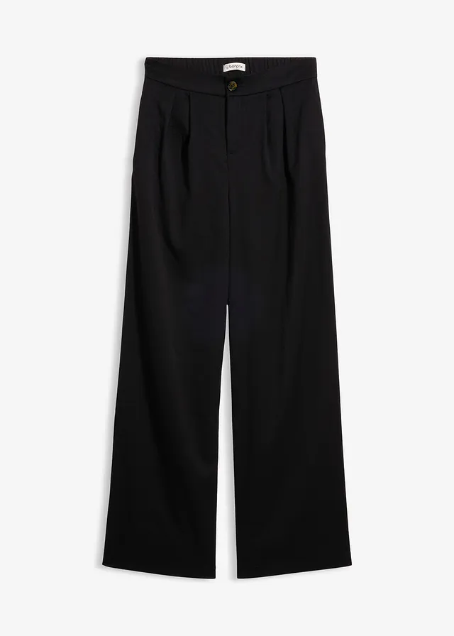 Bandplooibroek met viscose