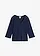 Heavy jersey shirt met 3/4 mouwen van puur biologisch katoen, Kleur: donkerblauw