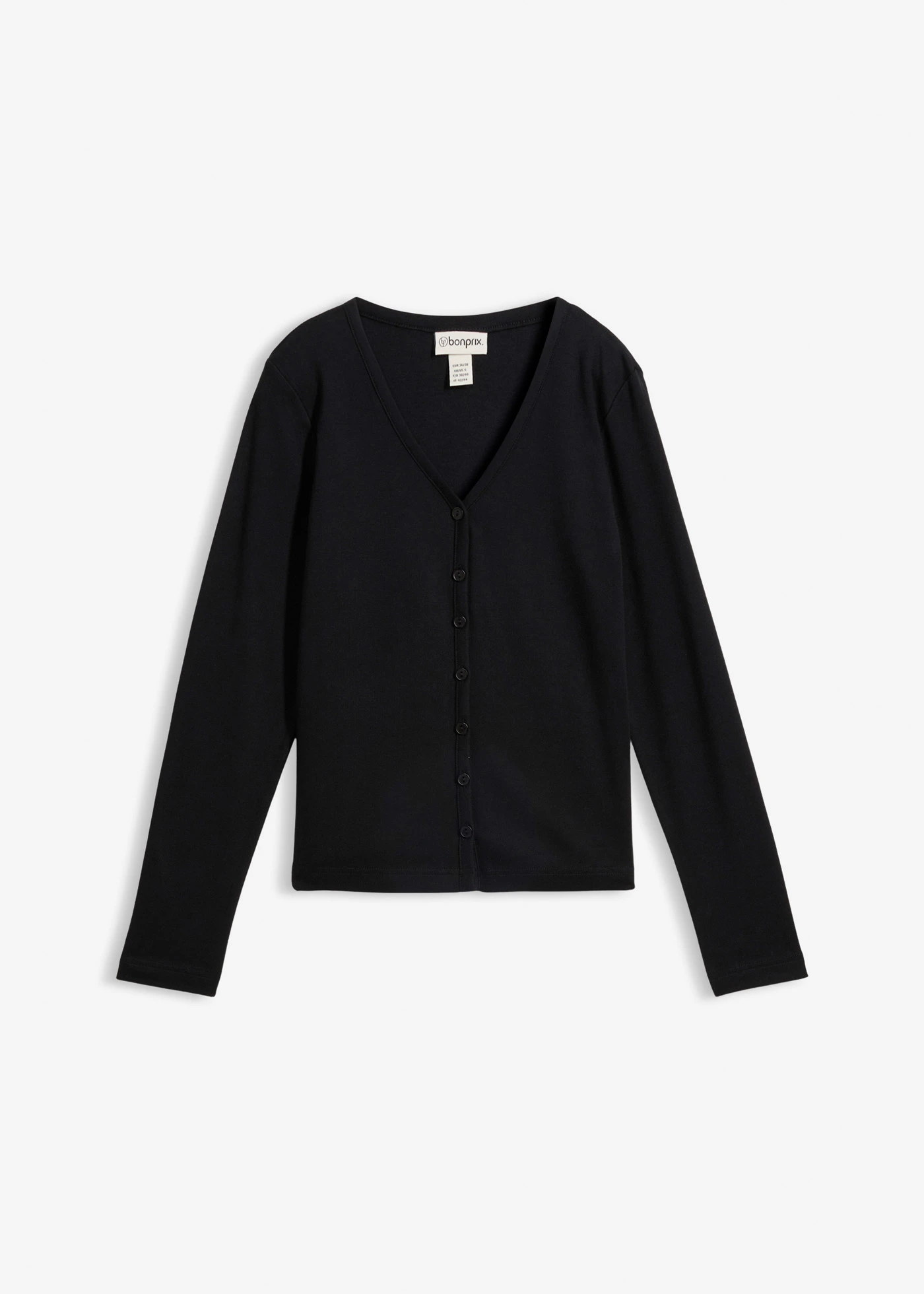 Gilet en jersey épais 100% coton • noir • Boutique bonprix