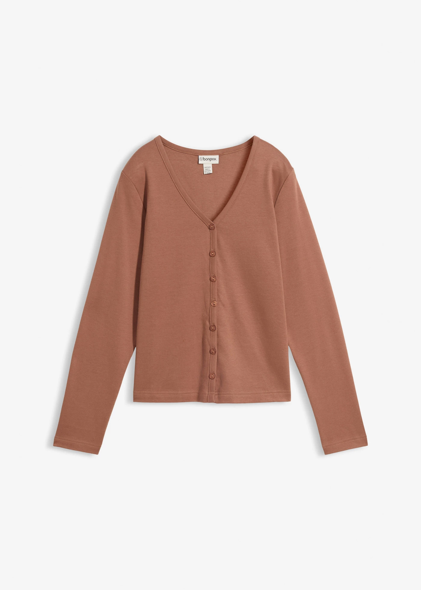 Gilet en jersey épais 100% coton • marron • Boutique bonprix