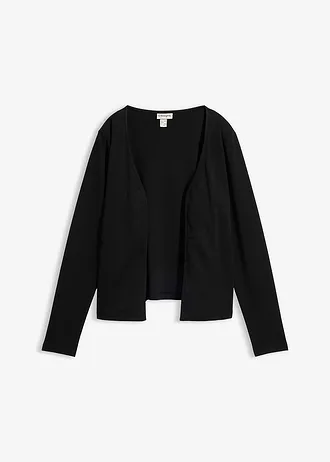 Zwaar jersey shirtvest van puur biologisch katoen, Kleur: zwart