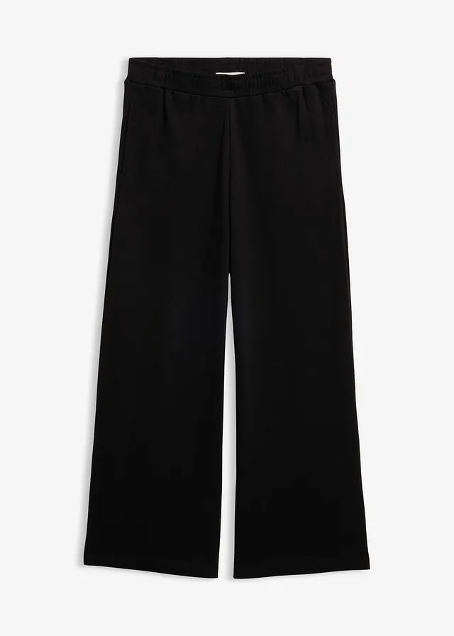 Pantaloni Culotte din bumbac organic 100% • negru • magazin bonprix