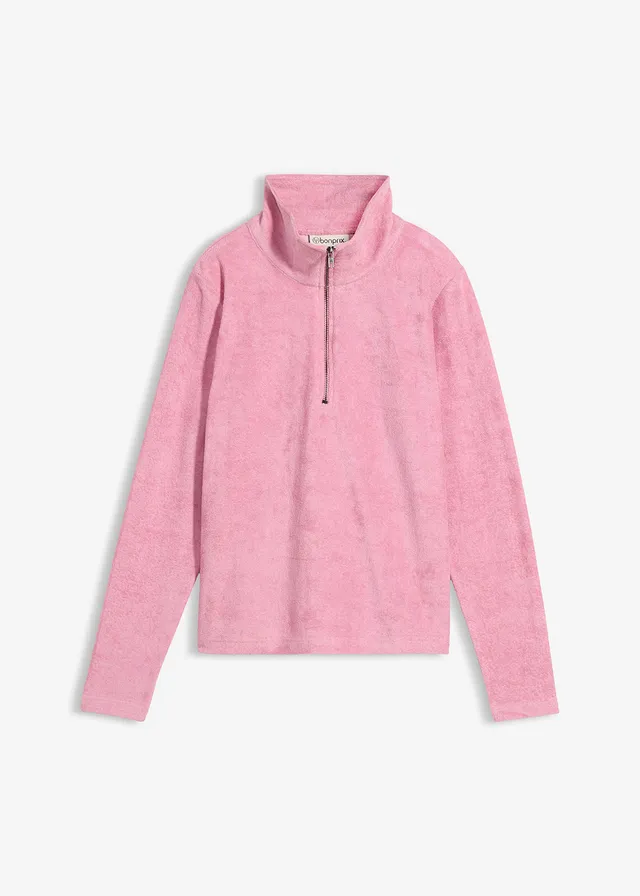 Longsleeve van badstof • mauve • bonprix online shop