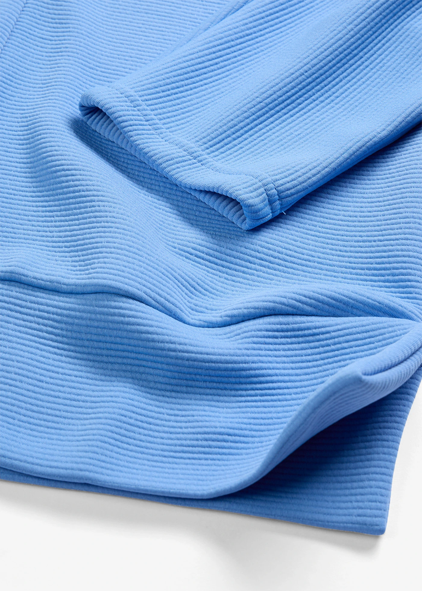 Bluză casual din material texturat • albastru mediu • magazin bonprix