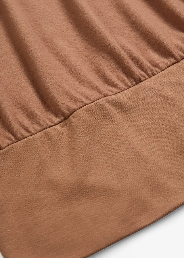 T-shirt manches longues doux avec viscose • marron • product-page.page-title-suffix