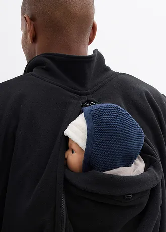 3-in-1 bodywarmer voor heren met baby-inzet voor en achter • zwart • bonprix online shop