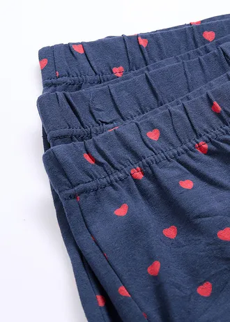 Boxerky (3 ks), úzke, s bavlnou • tmavomodrá-červená potlačená + tmavomodrá • obchod bonprix