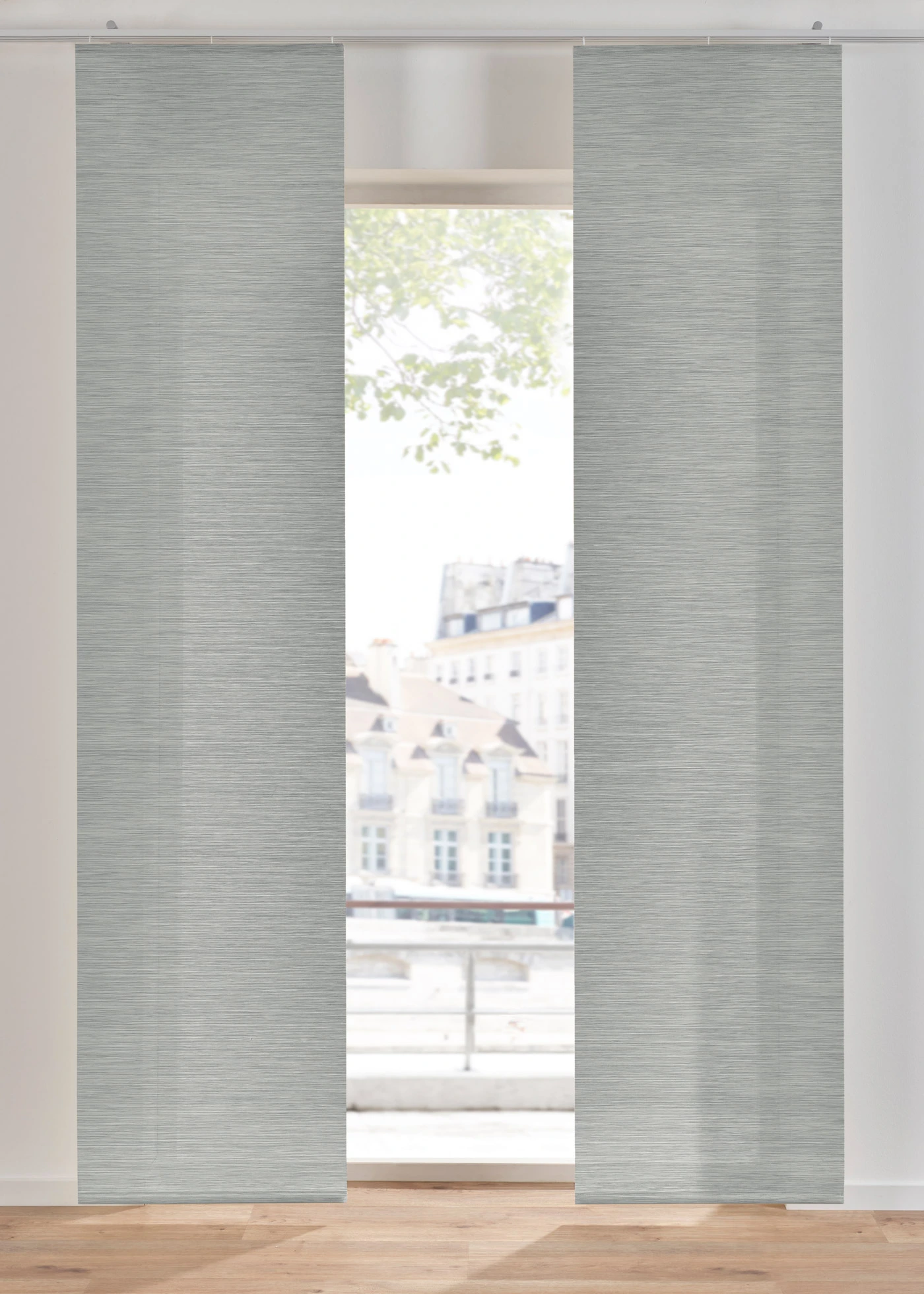 Panelová záclona v bambusovom vzhľade (1 ks v balení) • striebornosivá • obchod bonprix