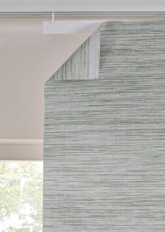 Panneau coulissant en voilage aspect bambou (1 pce), Couleur: gris