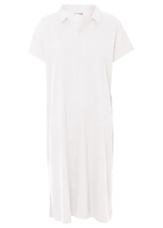 Robe caftan légère en lin et viscose