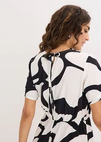 Rochie midi • negru/alb • magazin bonprix