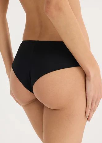 Chilot brazil cu dantelă cu inimioare • negru • magazin bonprix