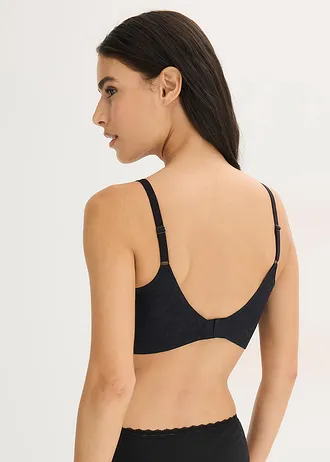 Soutien-gorge Feel Comfort rembourré sans armatures, orné de dentelle • noir • Boutique bonprix