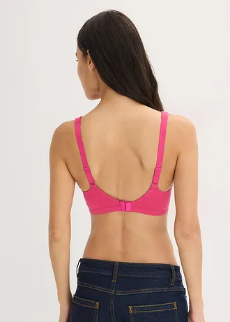 Podprsenka bez kostic, s organickou bavlnou (2 ks v balení) • pink magnólie + námořnická modrá • bonprix obchod