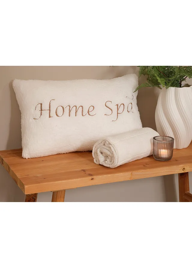 Coussin déco avec inscription • blanc • product-page.page-title-suffix