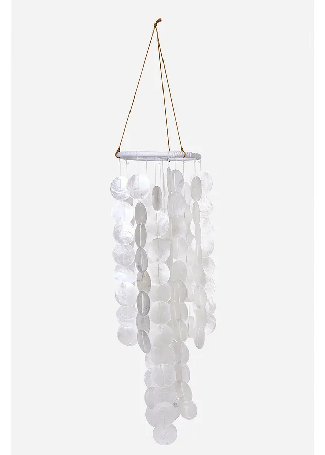Carillon à vent en coquillages • blanc • Boutique bonprix