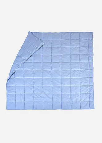 Sprei met moderne quilting, Kleur: lichtblauw