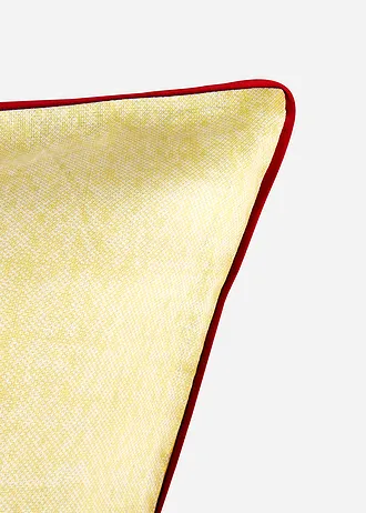 Kétoldalas pamutszövet ágyneműhuzat • szürkésbarna-sárga • bonprix áruház