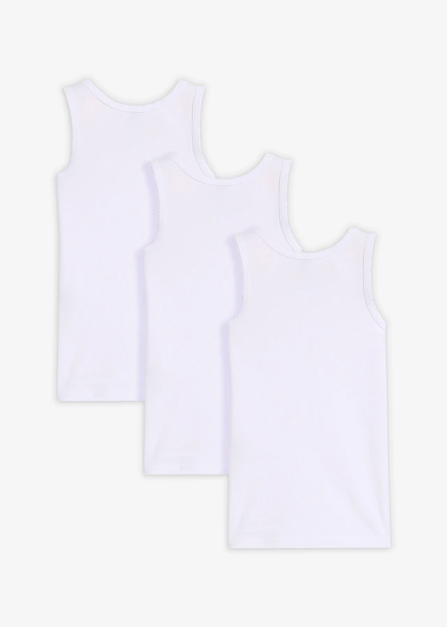 Lot de 3 débardeurs en coton doux • blanc • product-page.page-title-suffix