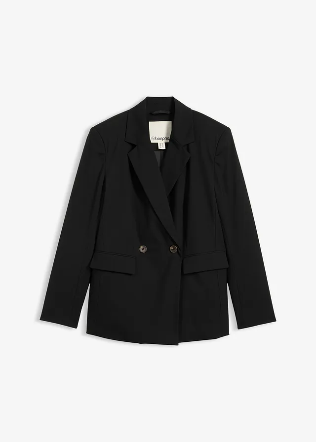 Blazer met dubbele knopen • zwart • bonprix online shop