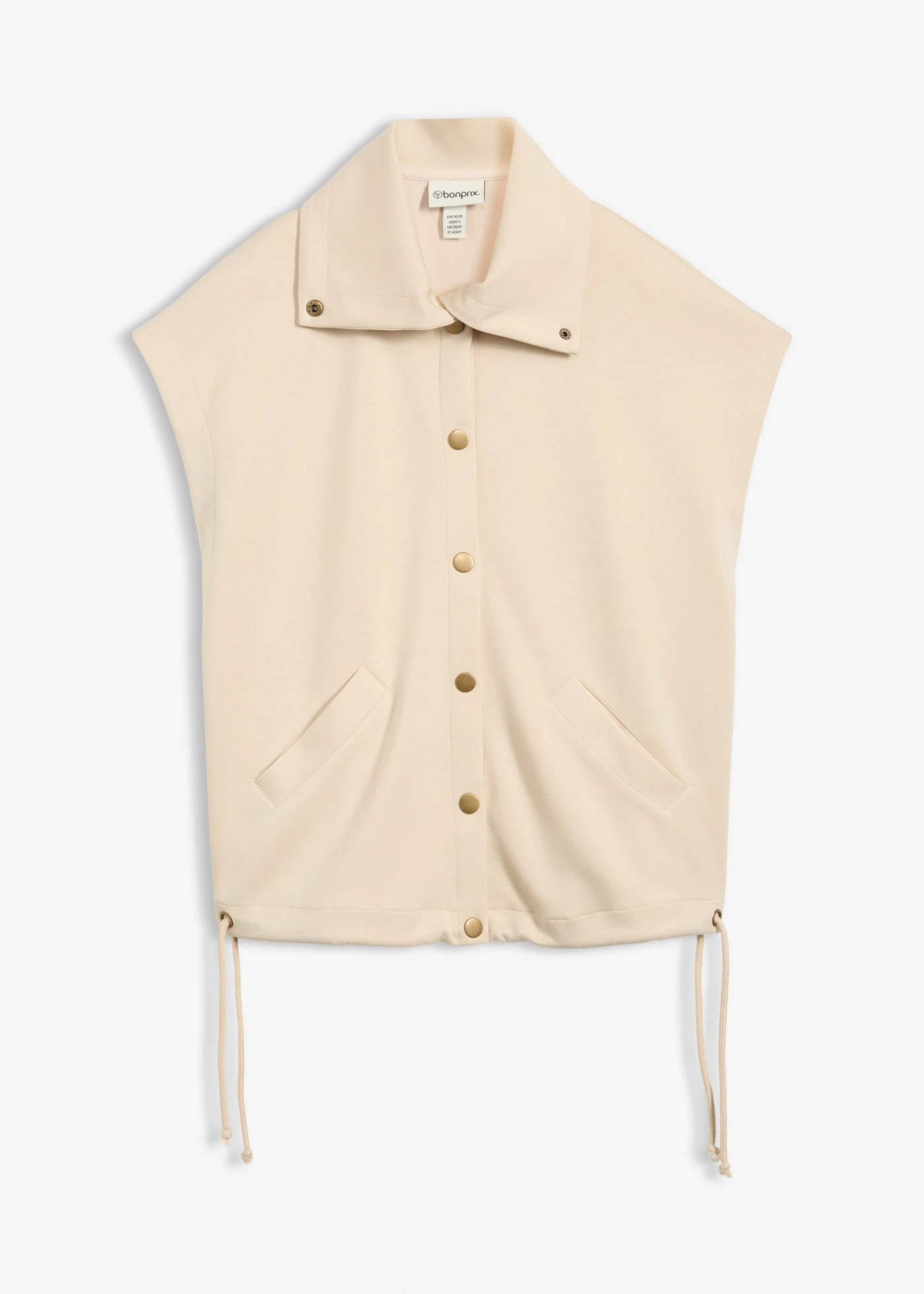 Vesta z materiálu scuba • svetlopiesková • obchod bonprix