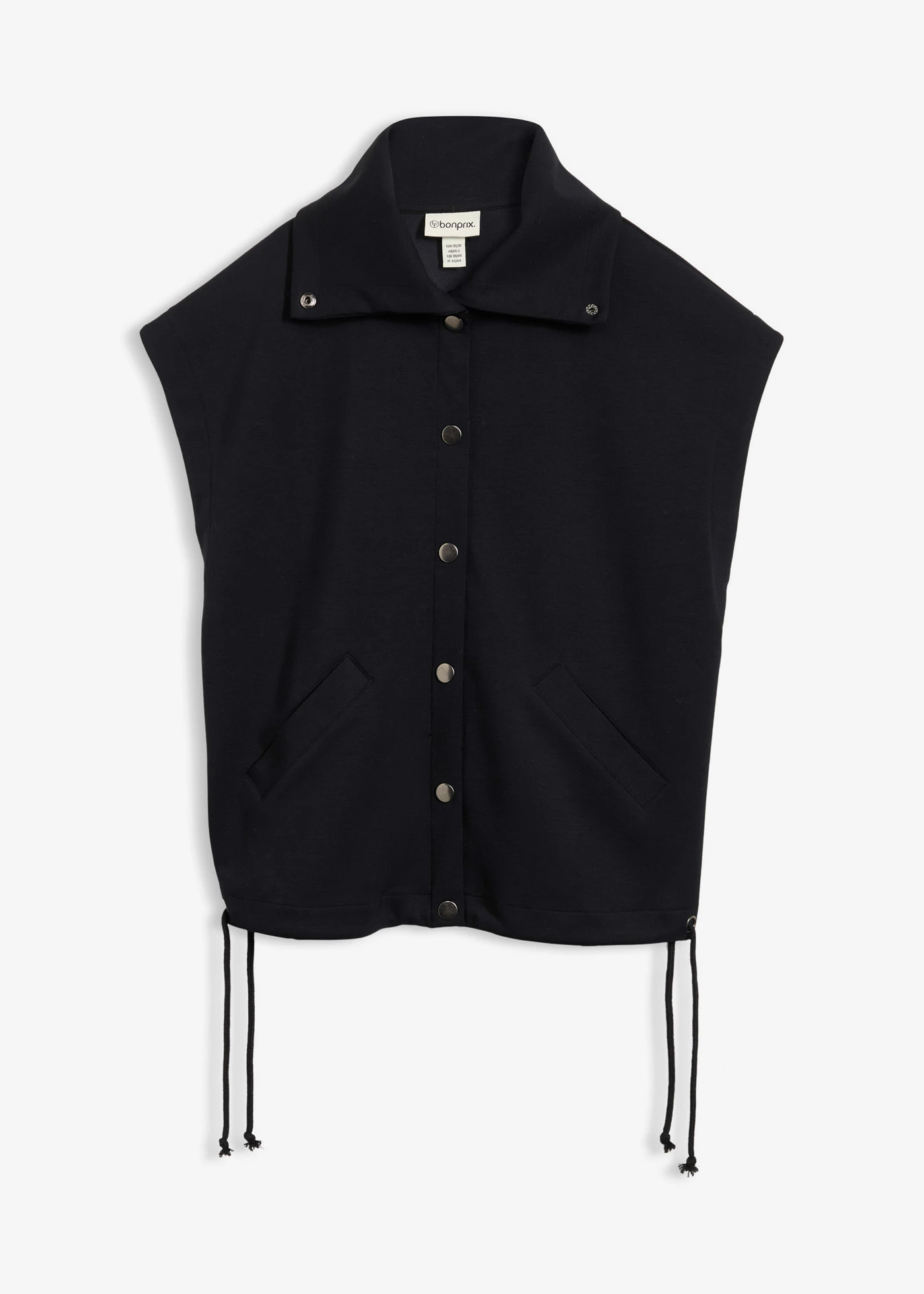 Gilet sans manches en matière néoprène confortable • noir • Boutique bonprix