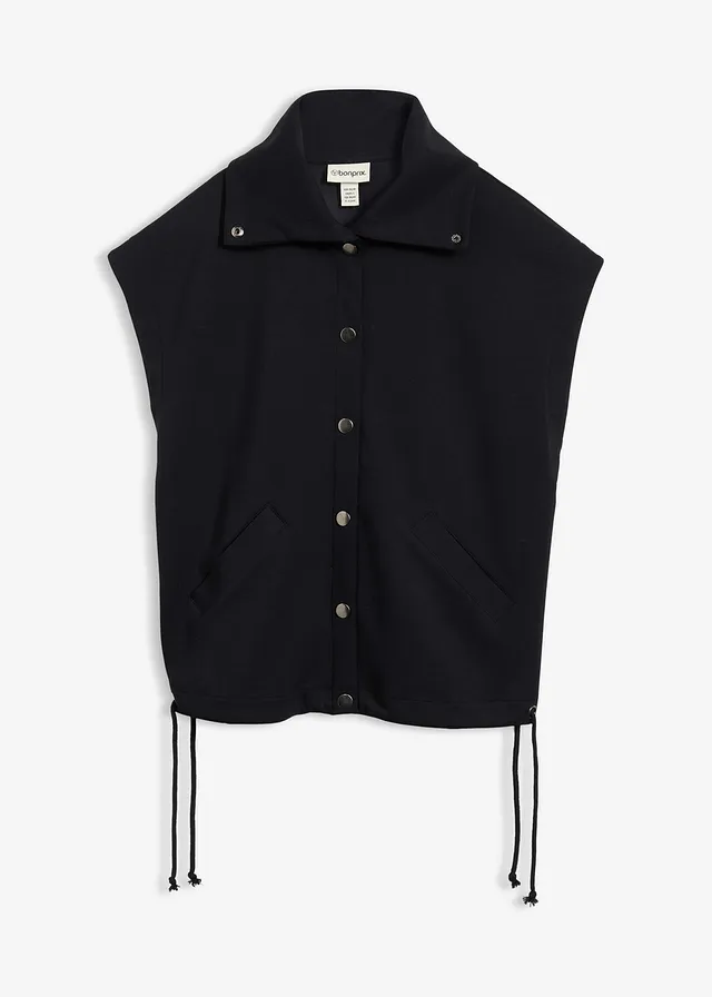 Gilet sans manches en matière néoprène confortable • noir • Boutique bonprix