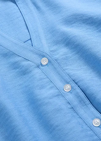Boxy blouse van viscosemix • middenblauw • bonprix online shop