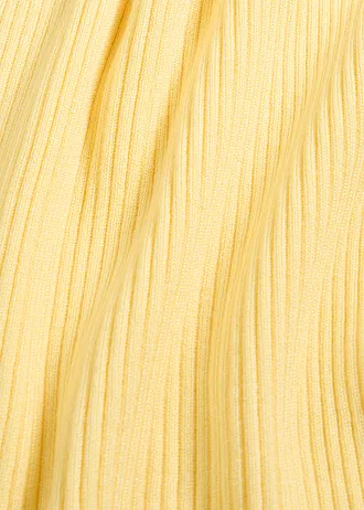 Top dzianinowy z wiskozą • jasnożółty • sklep bonprix