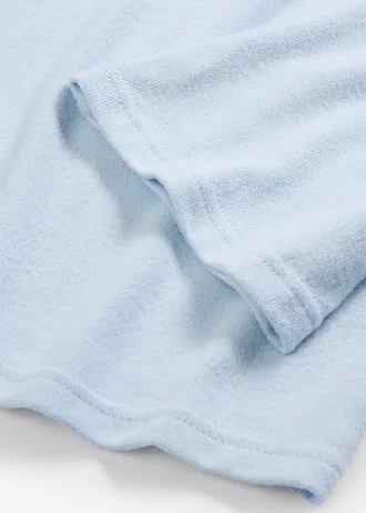 Longsleeve van zachte viscosemix, Kleur: poederblauw